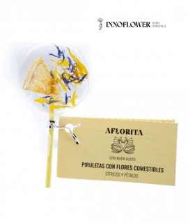 Citrus lollipop and petals