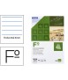 Bloc examenes liderpapel horizontal folio 40 hojas 60 g