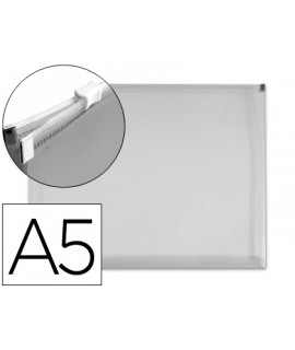 Folder folder liderpapel a5 transparent zipper closure