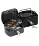 Cash box q-connect 6"" 152x115x80 mm black with coin purse