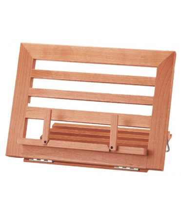 Atril sujetalibros q-connect madera 340x240x170 mm