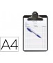 Note holder q-connect black polypropylene din a4 4 mm