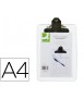 Portanotas q-connect plastico transparente din a4 4 mm