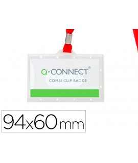 Identifier q-connect kf03303 with red flat cord and side opening 94x60 mm