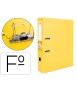Archivador de palanca liderpapel folio documenta forrado pp con rado lomo 75mm amarillo compresor metalico