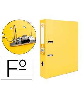 Documenta Sheet liderpapel Folio Lever Filing Cabinet PVC Lined with Radon Spine 75mm Yellow Metal Compressor