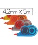 Corrector q-connect cinta mini blanco 4,2 mm x 5 mt bombonera de 28 unidades
