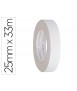 Cinta adhesiva q-connect doble cara 33 mt x 25 mm
