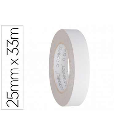 Cinta adhesiva q-connect doble cara 33 mt x 25 mm