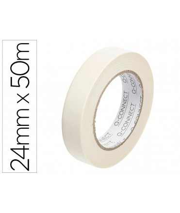 Cinta adhesiva q-connect para pintar 50 mt x 24 mm