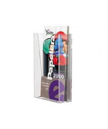 Expositor mural archivo 2000 metacrilato 1/3 din a4 transparente 110x45x180 mm un compartimiento