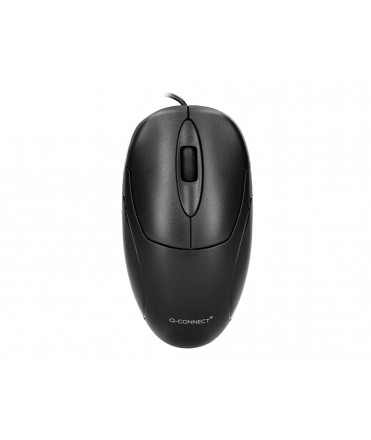 Raton q-connect optico 800 dpi usb 1,5 ghz negro con cable