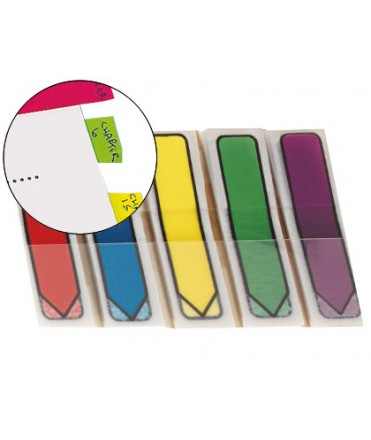 Banderitas separadoras flechas dispensador colores brillantespost-it index 684arr1 100 banderitas