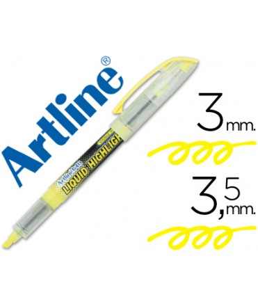 Rotulador artline fluorescente ek-640 amarillo punta biselada