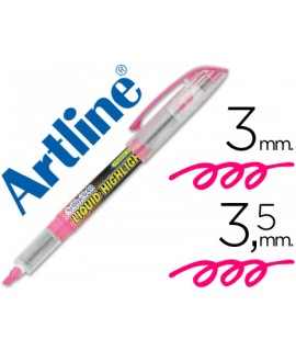 Fluorescent artline marker ek-640 pink beveled tip
