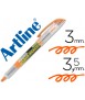 Fluorescent artline marker ek-640 orange beveled tip