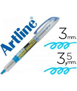 Fluorescent artline marker ek-640 blue beveled tip