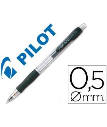Mechanical pencil pilot super grip black 0.5 mm rubber grip