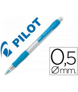 Portaminas pilot super grip celeste 0,5 mm sujecion de caucho