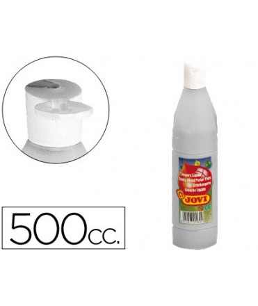 Tempera liquida jovi escolar 500 ml plata
