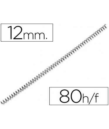 Espiral metalico yosan negro paso 64 5:1 12 mm calibre 1,00 mm