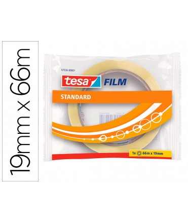 Cinta adhesiva tesa standard 66 m x 19 mm