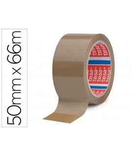 Cinta adhesiva tesa marron pp 66 mt x 50 mm para embalaje