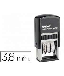 Fechador trodat printy entintaje automatico 3,8 mm color negro