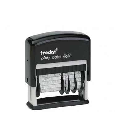 Trodat form with date 12 texts automatic inking 4 mm