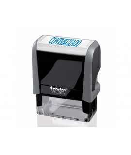 Printy Inked Stamp 4911 F8 P3 Accounted Blue Pad