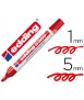 Rotulador edding marcador 3300 n.2 rojo punta biselada recargable