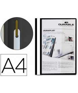 Carpeta duraplus din a4+ extra ancho con fastener negro durable