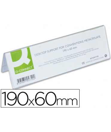 Identificador sobremesa q-connect metacrilato 190x60 mm ref.5727