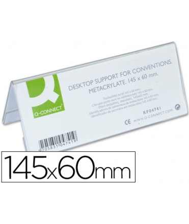 Identificador sobremesa q-connect metacrilato 145x60 mm ref.5728