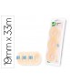 Cinta adhesiva q-connect 33 mt x 19 mm blister de 3 unidades