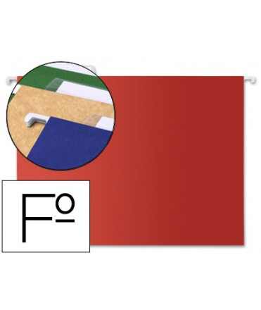 Carpeta colgante liderpapel folio color rojo