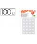 Arandela autoadhesiva liderpapel blanca blister de 100 unidades