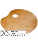 Paleta madera lidercolor ovalada tamaño 20x30 cm grosor 0,3 cm