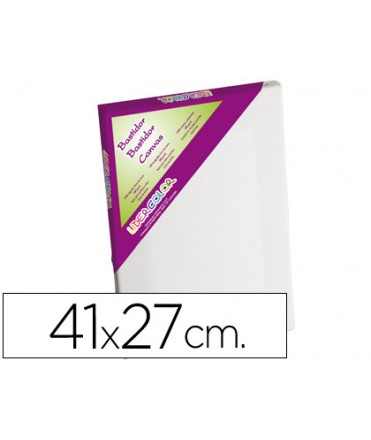 Bastidor liderpapel 6p lienzo grapado trasero algodon 100% marco pawlonia 1,8x3,8 cm bordes madera 41x27 cm