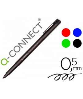 Marker q-connect rear projection tip super fine fiber round 0.5 mm permanent bag 4 markers