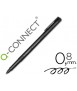 Marker q-connect rear projection tip medium fiber round 0.8 mm permanent black