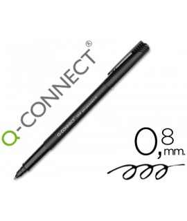 Marker q-connect rear projection tip medium fiber round 0.8 mm permanent black