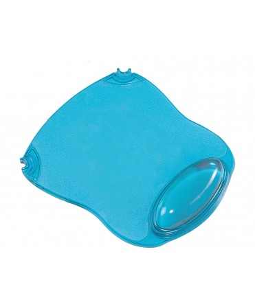 Alfombrilla para raton q-connect azul reposamuñecas de gel