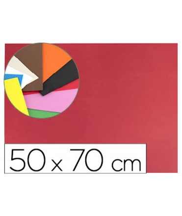 Goma eva liderpapel 50x70cm 60g/m2 espesor 1.5mm rojo