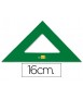 Escuadra liderpapel 16 cm acrilico verde