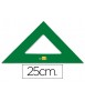 Escuadra liderpapel 25 cm acrilico verde
