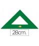 Escuadra liderpapel 28 cm acrilico verde