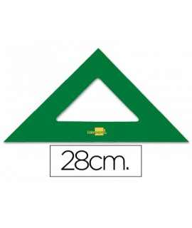 Escuadra liderpapel 28 cm acrilico verde