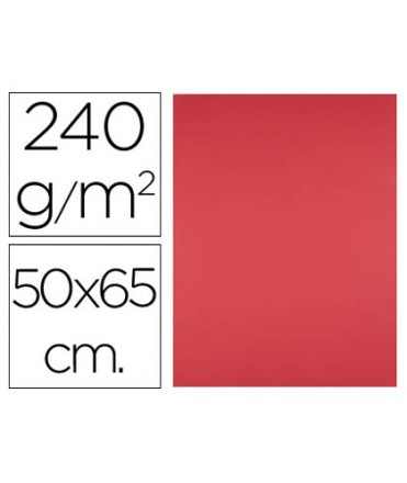 Cartulina liderpapel 50x65 cm 240g/m2 rojo