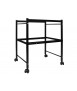 q-connect trolley for hanging folders folio with wheels and removable bottom tray black